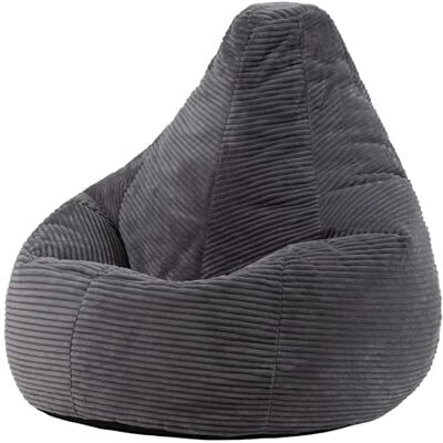 Icon Dalton Pouf Velours Côtelé, Pouf Poire avec Remplissage, Fauteuil Salon Confortable, Fauteuil Chambre, Meuble Salon, Decoration Chambre, Gris Ardoise - Publicité Icon Dalton Pouf Velours Côtelé, Pouf Poire avec Remplissage, Fauteuil Salon Confortable, Fauteuil Chambre, Meuble Salon, Decoration Chambre, Gris Ardoise - Publicité