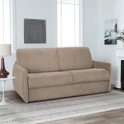 Mondo Sofa Group Bali Canapé lit 3 Places Structure en métal et Bois Rembourrage en Caoutchouc polyuréthane Revêtement en Tissu Maille électrosoudée à Ouverture Rapide Couleur : Camel - Publicité Mondo Sofa Group Bali Canapé lit 3 Places Structure en métal et Bois Rembourrage en Caoutchouc polyuréthane Revêtement en Tissu Maille électrosoudée à Ouverture Rapide Couleur : Camel - Publicité