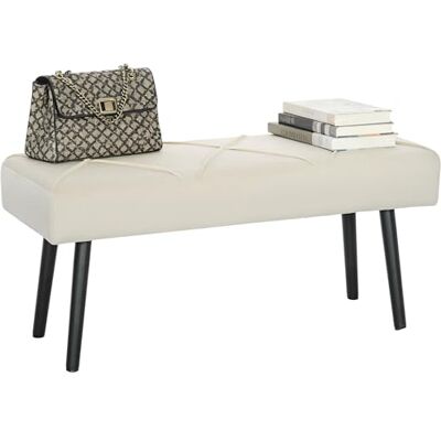 HOMCOM Tabouret Multifonctionnel, Tabouret Moderne, Banc de Chevet avec Assise rembourrée et Pieds en Acier, Charge 120 kg, pour entrée, Couloir, Salon, 100x36x45 cm, Blanc crème - Publicité HOMCOM Tabouret Multifonctionnel, Tabouret Moderne, Banc de Chevet avec Assise rembourrée et Pieds en Acier, Charge 120 kg, pour entrée, Couloir, Salon, 100x36x45 cm, Blanc crème - Publicité