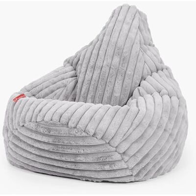 Lounge Pug Pouf Poire Gamer en Velours Côtelé Ultra Pelucheux Facilement Transportable, Assise Confortable, Pouf Salon, Adulte, Chambre Ado Gris - Publicité Lounge Pug Pouf Poire Gamer en Velours Côtelé Ultra Pelucheux Facilement Transportable, Assise Confortable, Pouf Salon, Adulte, Chambre Ado Gris - Publicité
