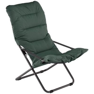 fiam Chaise longue douce structure en acier couleur anthracite Art 127S ANVS rembourré couleur vert foncé - Publicité fiam Chaise longue douce structure en acier couleur anthracite Art 127S ANVS rembourré couleur vert foncé - Publicité