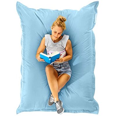 Green Bean © Indoor Pouf XXL 140x180cm 380L Enfants&Adultes Bean Bag Remplissage de Perles EPS Pouf Géant Grand Lavable Résistant aux Intempéries Lounge Chair Coussin Siège Repos Sol Bleu Clair Pastel - Publicité Green Bean © Indoor Pouf XXL 140x180cm 380L Enfants&Adultes Bean Bag Remplissage de Perles EPS Pouf Géant Grand Lavable Résistant aux Intempéries Lounge Chair Coussin Siège Repos Sol Bleu Clair Pastel - Publicité
