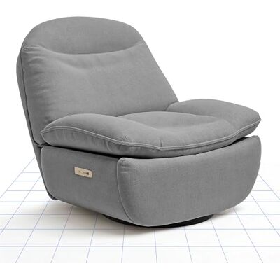 FLEXISPOT XR6 Oval Fauteuil inclinable électrique avec Fonction inclinable, Ports USB et Type-C, Fauteuil TV Rotatif à 360°, Fauteuil TV pour Salon, Chambre, Gris - Publicité FLEXISPOT XR6 Oval Fauteuil inclinable électrique avec Fonction inclinable, Ports USB et Type-C, Fauteuil TV Rotatif à 360°, Fauteuil TV pour Salon, Chambre, Gris - Publicité