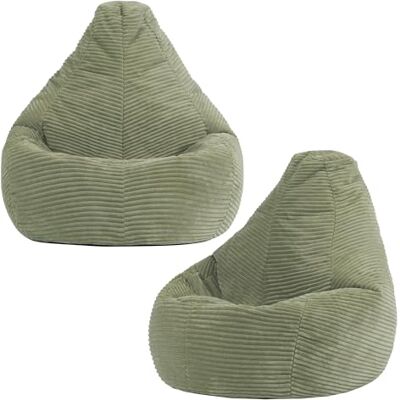 Icon Dalton Lot de 2 poufs Poire en Cordon pour Enfants avec Rembourrage Inclus pour Filles et garçons, Chaise pour Enfants, décoration de Salle de Jeux, Accessoires de Chambre à Coucher Vert Sauge - Publicité Icon Dalton Lot de 2 poufs Poire en Cordon pour Enfants avec Rembourrage Inclus pour Filles et garçons, Chaise pour Enfants, décoration de Salle de Jeux, Accessoires de Chambre à Coucher Vert Sauge - Publicité