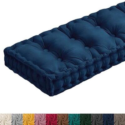 Yuly Coussin de Banc Interieur avec Poignée, Épaisseur 10 cm, Velours Coussin Banc pour Banquette Fenêtre, Interieur/Salon de Jardin Exterieur, Taille Personnalisée (Bleu 1,80x40x10cm) - Publicité Yuly Coussin de Banc Interieur avec Poignée, Épaisseur 10 cm, Velours Coussin Banc pour Banquette Fenêtre, Interieur/Salon de Jardin Exterieur, Taille Personnalisée (Bleu 1,80x40x10cm) - Publicité