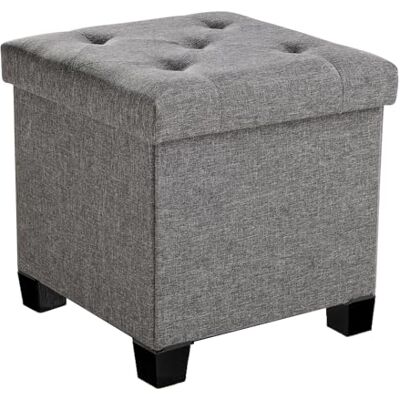 Sweetcrispy Pouf de Rangement Petit Banc Pliable 38 x 38 x 38 cm Boîte de Rangement avec Couvercle comme Tabouret et Repose-Pieds Charge maximale : 300 kg pour Salon, Chambre à Coucher - Publicité Sweetcrispy Pouf de Rangement Petit Banc Pliable 38 x 38 x 38 cm Boîte de Rangement avec Couvercle comme Tabouret et Repose-Pieds Charge maximale : 300 kg pour Salon, Chambre à Coucher - Publicité