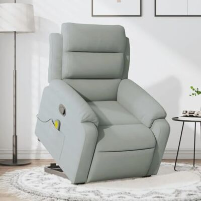 vidaXL Fauteuil de Massage Inclinable, Chaise de Relaxation avec Dossier et Repose-Pied Réglables, Siège de Salon Salle de Séjour, Moderne, Gris Clair Velours - Publicité vidaXL Fauteuil de Massage Inclinable, Chaise de Relaxation avec Dossier et Repose-Pied Réglables, Siège de Salon Salle de Séjour, Moderne, Gris Clair Velours - Publicité