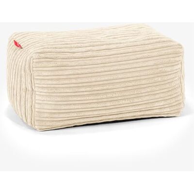 Lounge Pug Petit Pouf Repose Pied en Velours Côtelé, Repose-Pieds Ottoman, Siège Supplémentaire pour Salon, Entrée, Bureau, Crème - Publicité Lounge Pug Petit Pouf Repose Pied en Velours Côtelé, Repose-Pieds Ottoman, Siège Supplémentaire pour Salon, Entrée, Bureau, Crème - Publicité