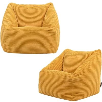 Icon Natalia Pouf Enfant, Lot de 2, Velours Côtelé, Pouf Poire avec Remplissage, Chaise Enfant, Fauteuil Chambre, Meuble Chambre, Meuble Salon, Jaune - Publicité Icon Natalia Pouf Enfant, Lot de 2, Velours Côtelé, Pouf Poire avec Remplissage, Chaise Enfant, Fauteuil Chambre, Meuble Chambre, Meuble Salon, Jaune - Publicité