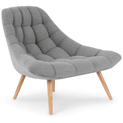 Menzzo Fauteuil Danios, Tissu Gris Clair Doux Assise Confortable et Dossier Enveloppant, Pieds élégants Fauteuil Design pour Salon, Bureau, Chambre ou Coin détente - Publicité Menzzo Fauteuil Danios, Tissu Gris Clair Doux Assise Confortable et Dossier Enveloppant, Pieds élégants Fauteuil Design pour Salon, Bureau, Chambre ou Coin détente - Publicité