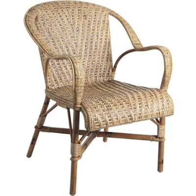 AUBRY GASPARD Fauteuil Rotin Belle Époque Manau et Lame de Rotin 60x65x81 cm Assise 43 cm Extérieur Possible Léger 4 kg Livré Monté Entretien Facile - Publicité AUBRY GASPARD Fauteuil Rotin Belle Époque Manau et Lame de Rotin 60x65x81 cm Assise 43 cm Extérieur Possible Léger 4 kg Livré Monté Entretien Facile - Publicité