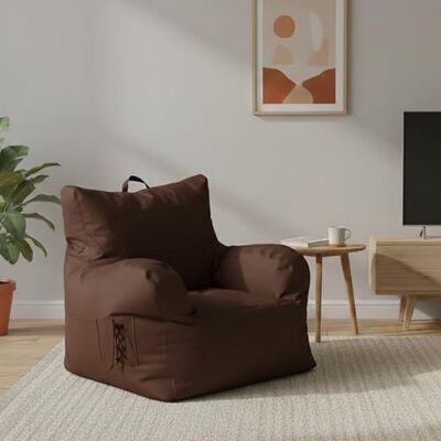 Talamo Italia Dmora Fauteuil rembourré avec accoudoirs, couleur marron, Dimensions 80 x 80 x 80 cm - Publicité Talamo Italia Dmora Fauteuil rembourré avec accoudoirs, couleur marron, Dimensions 80 x 80 x 80 cm - Publicité