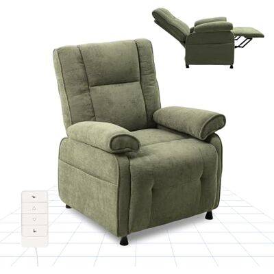 FLEXISPOT Fauteuil Relax Électrique Inclinable 95°–155°,Fauteuil TV Ergonomique avec Repose-Pieds Intégré,Rembourrage Épais Haute Densité,Poche Latérale,pour Salon,Chambre et Home Cinéma,Vert - Publicité FLEXISPOT Fauteuil Relax Électrique Inclinable 95°–155°,Fauteuil TV Ergonomique avec Repose-Pieds Intégré,Rembourrage Épais Haute Densité,Poche Latérale,pour Salon,Chambre et Home Cinéma,Vert - Publicité