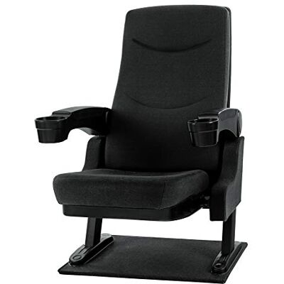 Stagecaptain Fauteuil de cinéma CS-600BK Movieking (Fauteuil Relax, siège Rabattable, 2 accoudoirs avec Porte-Boisson, Socle) Noir - Publicité Stagecaptain Fauteuil de cinéma CS-600BK Movieking (Fauteuil Relax, siège Rabattable, 2 accoudoirs avec Porte-Boisson, Socle) Noir - Publicité