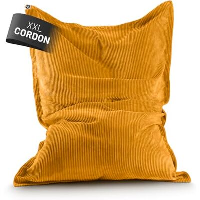 Lumaland Pouf classique XXL en velours côtelé Pouf géant XXL avec structure nervurée douce Idéal avec canapé et fauteuil d'intérieur Pour salon, chambre à coucher, etc. 380 l, 140 x 180 cm - Publicité Lumaland Pouf classique XXL en velours côtelé Pouf géant XXL avec structure nervurée douce Idéal avec canapé et fauteuil d'intérieur Pour salon, chambre à coucher, etc. 380 l, 140 x 180 cm - Publicité