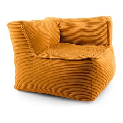 Lumaland Accoudoir modulaire gauche Série velours côtelé Pouf d'intérieur avec structure douce Idéal pour les modules de canapé et pour le pouf Pouf avec rembourrage Pour salon et autres - Publicité Lumaland Accoudoir modulaire gauche Série velours côtelé Pouf d'intérieur avec structure douce Idéal pour les modules de canapé et pour le pouf Pouf avec rembourrage Pour salon et autres - Publicité