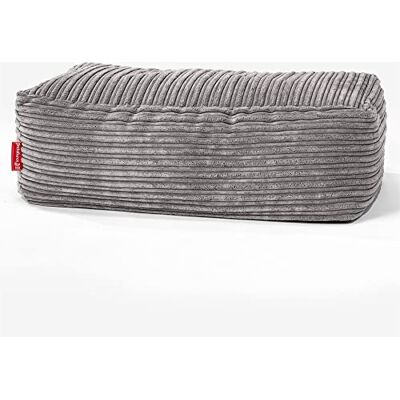 Lounge Pug Grand Pouf Repose-Pieds en Velours Côtelé, Repose-Pieds Confortable, Fonctionnel, Tabouret Rembourré, Anthracite - Publicité Lounge Pug Grand Pouf Repose-Pieds en Velours Côtelé, Repose-Pieds Confortable, Fonctionnel, Tabouret Rembourré, Anthracite - Publicité