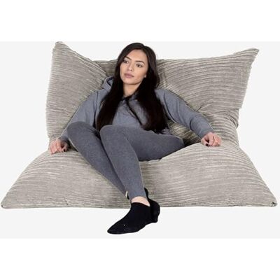 Lounge Pug Pouf Coussin Géant XXL en Velours Côtelé Grand Coussin d'assise, Pouf Intérieur et Extérieur, Maniable & Polyvalent Vison - Publicité Lounge Pug Pouf Coussin Géant XXL en Velours Côtelé Grand Coussin d'assise, Pouf Intérieur et Extérieur, Maniable & Polyvalent Vison - Publicité