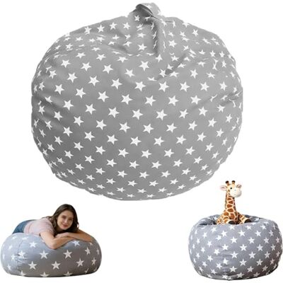 Ulluthu Sac Rangement Peluches Enfant, Bean Bag Rangement Jouets avec Fermeture Éclair, Confortable Doux Pouf Pliable Rangement Rond, Toile Sac Rangement Jouets pour Jouet Vêtement Courtepointes - Publicité Ulluthu Sac Rangement Peluches Enfant, Bean Bag Rangement Jouets avec Fermeture Éclair, Confortable Doux Pouf Pliable Rangement Rond, Toile Sac Rangement Jouets pour Jouet Vêtement Courtepointes - Publicité