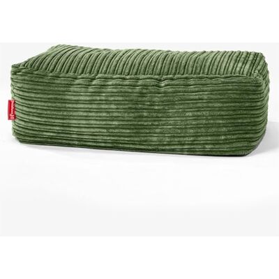 Lounge Pug Grand Pouf Repose-Pieds en Velours Côtelé, Repose-Pieds Confortable, Fonctionnel, Tabouret Rembourré, Vert Forêt - Publicité Lounge Pug Grand Pouf Repose-Pieds en Velours Côtelé, Repose-Pieds Confortable, Fonctionnel, Tabouret Rembourré, Vert Forêt - Publicité