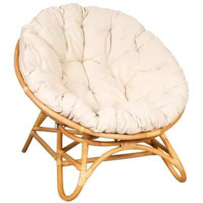 AUBRY GASPARD Fauteuil Papasan en rotin + Coussin - Publicité AUBRY GASPARD Fauteuil Papasan en rotin + Coussin - Publicité