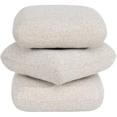 DUHOME Tabouret Repose-Pieds Bouclé Pouf 3 Couches Ottoman Pivotant 44cm Siège Bas pour Chambre Salon Entrée Couleur Avoine - Publicité DUHOME Tabouret Repose-Pieds Bouclé Pouf 3 Couches Ottoman Pivotant 44cm Siège Bas pour Chambre Salon Entrée Couleur Avoine - Publicité