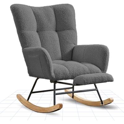 FLEXISPOT Fauteuil à Bascule avec Dossier Haut et Repose-Pieds – Fauteuil pivotant Moderne avec Base en Bois, Chaise de Relaxation rembourré pour Salon et Chambre, Charge maximale 120 kg, Vert - Publicité FLEXISPOT Fauteuil à Bascule avec Dossier Haut et Repose-Pieds – Fauteuil pivotant Moderne avec Base en Bois, Chaise de Relaxation rembourré pour Salon et Chambre, Charge maximale 120 kg, Vert - Publicité