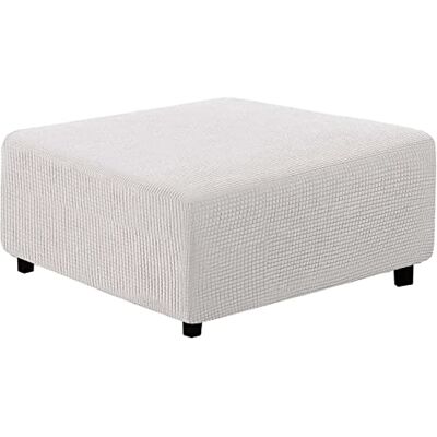 qiden Housse De Pouf Carré 33-45cm / 72-82cm/ 80-100cm Extensible Housse pour Pouf, Protéger Housse De Repose Pied, Couvre Pouf Carré-dent blancheM - Publicité qiden Housse De Pouf Carré 33-45cm / 72-82cm/ 80-100cm Extensible Housse pour Pouf, Protéger Housse De Repose Pied, Couvre Pouf Carré-dent blancheM - Publicité