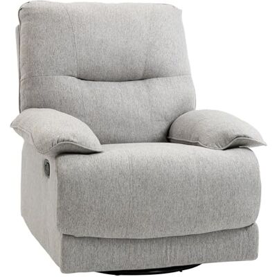 Homcom - 839-850V80LG - Gris clair - Recliner - Publicité Homcom - 839-850V80LG - Gris clair - Recliner - Publicité
