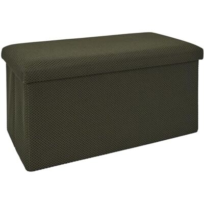 HOME DECO FACTORY , HD0470, Coffre Banc Pliable Multifonctionnel Design Élégant pour Rangement et Assise, Idéal pour Salon ou Entrée, Kaki, Taille 76x38x38 cm - Publicité HOME DECO FACTORY , HD0470, Coffre Banc Pliable Multifonctionnel Design Élégant pour Rangement et Assise, Idéal pour Salon ou Entrée, Kaki, Taille 76x38x38 cm - Publicité