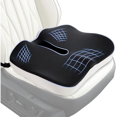 Cozary Coussin Rehausseur Voiture Conducteur Ergonomique Coussin de Siège en Mousse Mémoire avec Sangle Anti-Dérapante pour Améliorer la Visibilité et Soulager Le Dos Housse Respirante Lavable - Publicité Cozary Coussin Rehausseur Voiture Conducteur Ergonomique Coussin de Siège en Mousse Mémoire avec Sangle Anti-Dérapante pour Améliorer la Visibilité et Soulager Le Dos Housse Respirante Lavable - Publicité