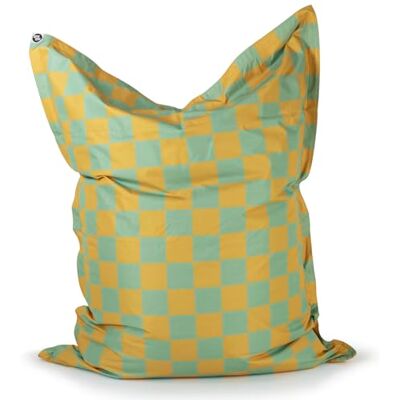Lumaland Pouf XXL à carreaux pour adultes et enfants Bean Bag avec motif à carreaux Pour l'extérieur et l'intérieur 380 l Avec rembourrage et perles EPS Imperméable et lavable 140 x 180 cm - Publicité Lumaland Pouf XXL à carreaux pour adultes et enfants Bean Bag avec motif à carreaux Pour l'extérieur et l'intérieur 380 l Avec rembourrage et perles EPS Imperméable et lavable 140 x 180 cm - Publicité
