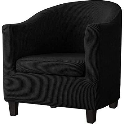 Highdi 2 Pièces Housse de Fauteuil Cabriolet Chesterfield, Jacquard Extensible Couverture de Fauteuil Housse de Canapé Antidérapant Revêtement de Chaise Protecteur de Fauteuil (Le Noir) - Publicité Highdi 2 Pièces Housse de Fauteuil Cabriolet Chesterfield, Jacquard Extensible Couverture de Fauteuil Housse de Canapé Antidérapant Revêtement de Chaise Protecteur de Fauteuil (Le Noir) - Publicité