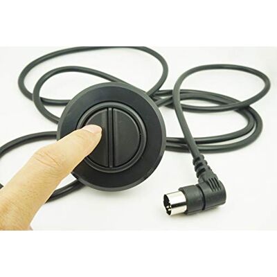 AUXPhome Fauteuil inclinable électrique à deux boutons, 5 broches, bras latéral, commande manuelle – rond, monté pour la plupart des marques - Publicité AUXPhome Fauteuil inclinable électrique à deux boutons, 5 broches, bras latéral, commande manuelle – rond, monté pour la plupart des marques - Publicité
