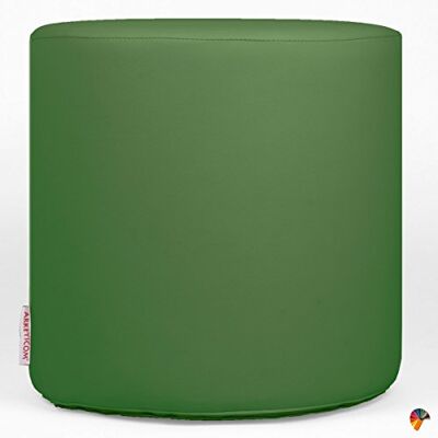 ARKETICOM Chill Pouf Ottoman Rond Repose Pied Tabouret Siege, Meubles Interieur Exterieur Design Made in Italy Puff Simili Cuir Tissu Fermeture Eclair, Nettoyage Facile Vert Fonce 42x42x42 cm - Publicité ARKETICOM Chill Pouf Ottoman Rond Repose Pied Tabouret Siege, Meubles Interieur Exterieur Design Made in Italy Puff Simili Cuir Tissu Fermeture Eclair, Nettoyage Facile Vert Fonce 42x42x42 cm - Publicité