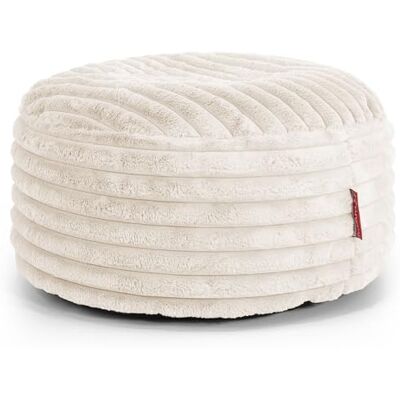 Lounge Pug Gros Pouf Rond Ottoman en Velours Côtelé Ultra Pelucheux, Repose-Pied de Salon Ottoman, Poufs Tabouret Rond, Crème - Publicité Lounge Pug Gros Pouf Rond Ottoman en Velours Côtelé Ultra Pelucheux, Repose-Pied de Salon Ottoman, Poufs Tabouret Rond, Crème - Publicité