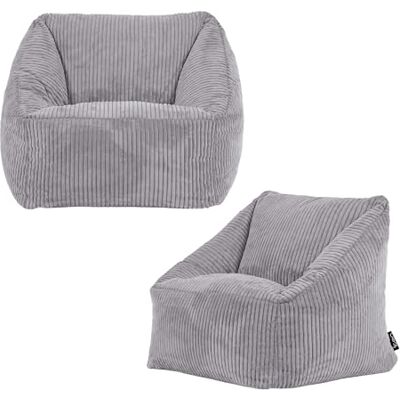 Icon Natalia Pouf Enfant, Lot de 2, Velours Côtelé, Pouf Poire avec Remplissage, Chaise Enfant, Fauteuil Chambre, Meuble Chambre, Meuble Salon, Gris - Publicité Icon Natalia Pouf Enfant, Lot de 2, Velours Côtelé, Pouf Poire avec Remplissage, Chaise Enfant, Fauteuil Chambre, Meuble Chambre, Meuble Salon, Gris - Publicité