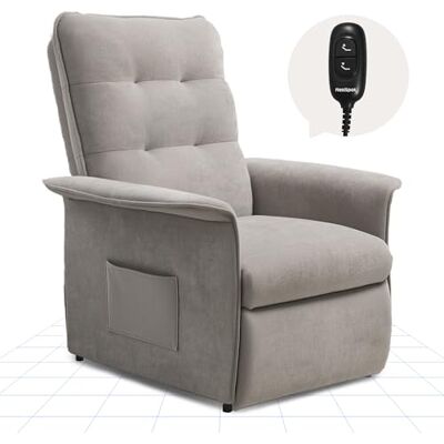 FLEXISPOT LEXISPOT Fauteuil Relax Électrique Inclinable 105°-155°,Fauteuil TV Ergonomique avec Repose-Pieds Intégré,Mousse Haute Densité, Charge 150 kg,Gain de Place pour Salon,Chambre et Home Cinéma,Gris Perla - Publicité FLEXISPOT LEXISPOT Fauteuil Relax Électrique Inclinable 105°-155°,Fauteuil TV Ergonomique avec Repose-Pieds Intégré,Mousse Haute Densité, Charge 150 kg,Gain de Place pour Salon,Chambre et Home Cinéma,Gris Perla - Publicité