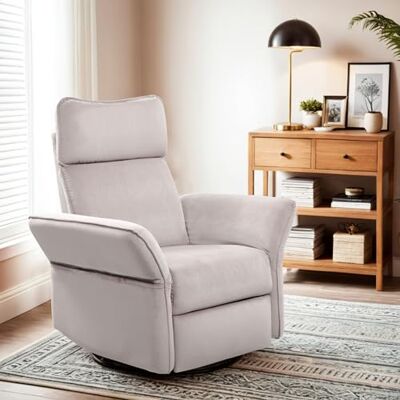 FLEXISPOT XR8 Cradle Fauteuil Relaxant avec Appuie-Tête 3D, Fauteuil Électrique Dossier Inclinable 105°-135°, Fauteuil TV Pivotant avec Bascule, Accoudoirs Réglables À 225°, pour Le Salon, Beige - Publicité FLEXISPOT XR8 Cradle Fauteuil Relaxant avec Appuie-Tête 3D, Fauteuil Électrique Dossier Inclinable 105°-135°, Fauteuil TV Pivotant avec Bascule, Accoudoirs Réglables À 225°, pour Le Salon, Beige - Publicité