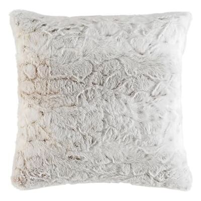 Douceur d'Intérieur , Coussin Déhoussable (45 x 45 cm) Alaska Naturel, Imitation Fourrure et Velours - Publicité Douceur d'Intérieur , Coussin Déhoussable (45 x 45 cm) Alaska Naturel, Imitation Fourrure et Velours - Publicité