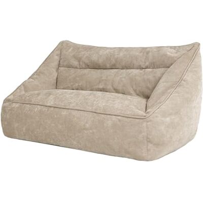 Icon Cecilia Canapé Pouf, Chenille Tissu, Pouf Geant XXL avec Remplissage, Canapé 2 Place, Sofa, Salon, Meuble Salon, Beige - Publicité Icon Cecilia Canapé Pouf, Chenille Tissu, Pouf Geant XXL avec Remplissage, Canapé 2 Place, Sofa, Salon, Meuble Salon, Beige - Publicité