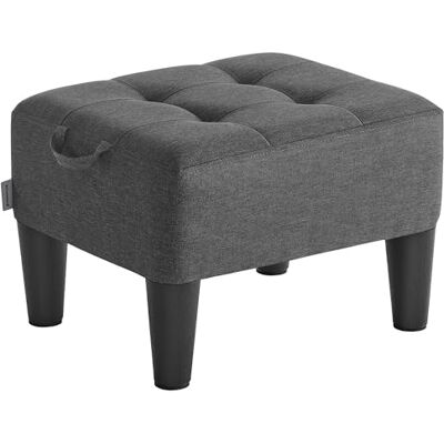 SONGMICS Tabouret, Repose-Pieds, en Tissu Façon Lin, Pouf, Rembourrage Épais, Capacité de Charge 150 kg, pour Salon, Chambre, Entrée, Gris Ardoise et Noir d’Encre LOM502G01 - Publicité SONGMICS Tabouret, Repose-Pieds, en Tissu Façon Lin, Pouf, Rembourrage Épais, Capacité de Charge 150 kg, pour Salon, Chambre, Entrée, Gris Ardoise et Noir d’Encre LOM502G01 - Publicité