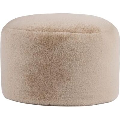 Icon Milano Tabouret, Lapin Fausse Fourrure, Pouf Rond, Pouf Repose Pieds avec Remplissage, Meuble Salon, Decoration Chambre, Beige - Publicité Icon Milano Tabouret, Lapin Fausse Fourrure, Pouf Rond, Pouf Repose Pieds avec Remplissage, Meuble Salon, Decoration Chambre, Beige - Publicité