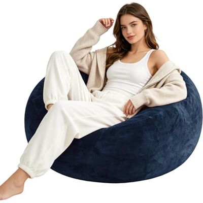 VILUXE Bean Bag Sofa 100 cm Pouf doux pour adulte Fauteuil lounge pliable pour chambre à coucher, balcon et petits espaces (bleu) - Publicité VILUXE Bean Bag Sofa 100 cm Pouf doux pour adulte Fauteuil lounge pliable pour chambre à coucher, balcon et petits espaces (bleu) - Publicité