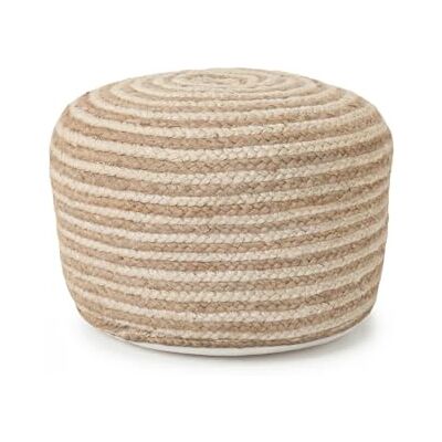 Happers Pouf en jute Macrina repose-pieds, tabouret bas, ottoman, design exclusif avec rembourrage inclus - Publicité Happers Pouf en jute Macrina repose-pieds, tabouret bas, ottoman, design exclusif avec rembourrage inclus - Publicité