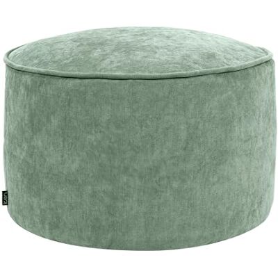 Icon Milano Tabouret Chenille, Pouf Rond, Pouf Repose Pieds avec Remplissage, Meuble Salon, Decoration Chambre, Vert Sauge - Publicité Icon Milano Tabouret Chenille, Pouf Rond, Pouf Repose Pieds avec Remplissage, Meuble Salon, Decoration Chambre, Vert Sauge - Publicité