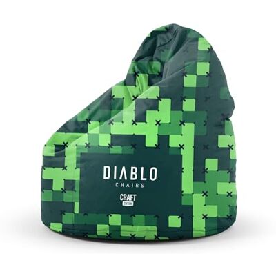 Diablo Pouf pour Enfant Craft Edition Siège Ergonomique Rempli de granulés Cordura Durable Imperméable Léger et Compact Motif de Jeu Dimensions 80 x 110 x 80 cm Craft Edition - Publicité Diablo Pouf pour Enfant Craft Edition Siège Ergonomique Rempli de granulés Cordura Durable Imperméable Léger et Compact Motif de Jeu Dimensions 80 x 110 x 80 cm Craft Edition - Publicité
