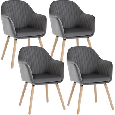WOLTU - 4X Chaises de Salle à Manger Nordiques Vintage - Velours - Publicité WOLTU - 4X Chaises de Salle à Manger Nordiques Vintage - Velours - Publicité