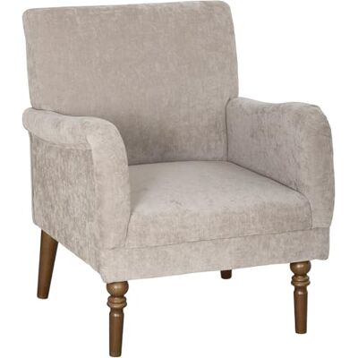 HOMCOM Fauteuil de Salon, canapé 1 Place rembourré avec Dossier Haut, accoudoirs, Assise Large et Pieds en Bois d'hévéa, Tissu en Lin, Style Moderne, pour Chambre à Coucher, Salon, Bureau, Gris - Publicité HOMCOM Fauteuil de Salon, canapé 1 Place rembourré avec Dossier Haut, accoudoirs, Assise Large et Pieds en Bois d'hévéa, Tissu en Lin, Style Moderne, pour Chambre à Coucher, Salon, Bureau, Gris - Publicité