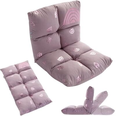 howa 2 en 1 Fauteuil pour Enfant + Canapé pour Enfant – Dossier réglable à 3 Positions Rainbow 86011 - Publicité howa 2 en 1 Fauteuil pour Enfant + Canapé pour Enfant – Dossier réglable à 3 Positions Rainbow 86011 - Publicité